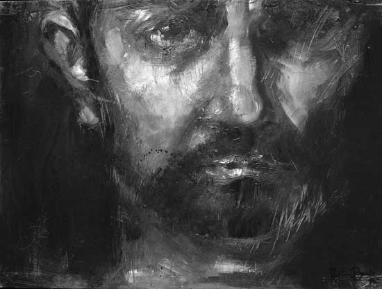 retrato de Nicolás (de la serie expreso de imprecisiones), óleo/tabla, 30 x 40 cm, 2006